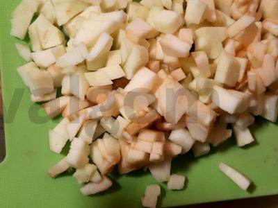 Blynai su obuoliu iš grikių miltų Žingsnis 4