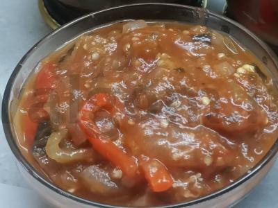 Baklažanai žiemai pagal gruzinišką receptą Žingsnis 8