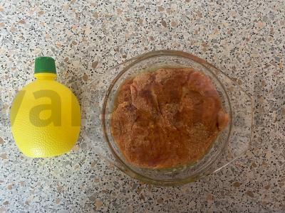 Kiaulienos steikas su sūriu ir citrinos sultimis orkaitėje Žingsnis 6