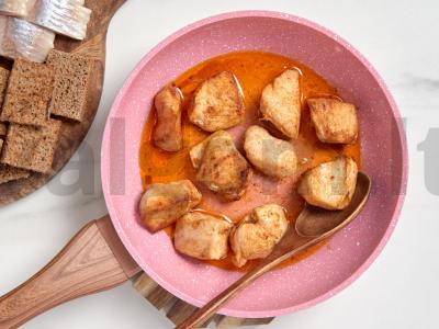 Kanarė su kalakutienos filė ir silke Žingsnis 2