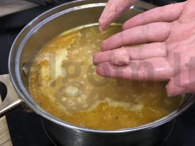 Sriuba su meatballs ir grikiais Žingsnis 7