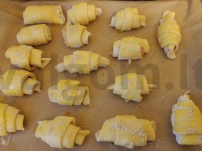 Sotūs kruasanai užkandžiams Žingsnis 2