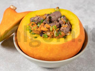 Mėsa moliūge orkaitėje Žingsnis 14