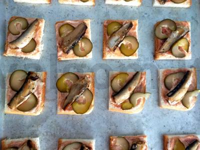 Užkandis su šprotais po sūriu Žingsnis 6