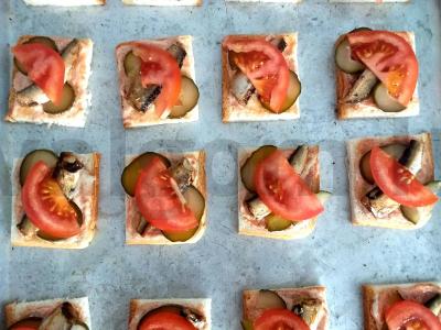 Užkandis su šprotais po sūriu Žingsnis 7