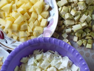 Daržovės troškintos su mėsa Žingsnis 4