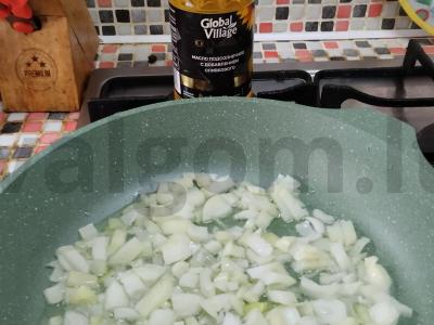 Žaliosios pupelės su faršu turkiškai Žingsnis 1