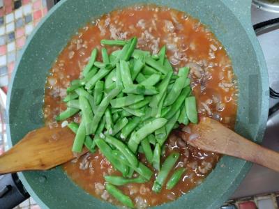 Žaliosios pupelės su faršu turkiškai Žingsnis 4