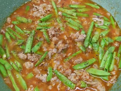 Žaliosios pupelės su faršu turkiškai Žingsnis 5