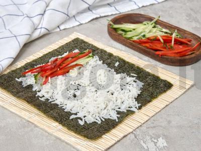 Vegetariški ritinėliai Žingsnis 2