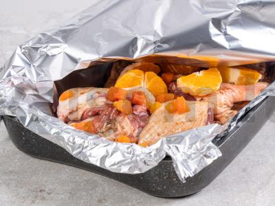 Antis, kepta folijoje orkaitėje Žingsnis 3