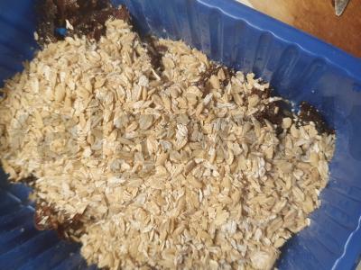 Grūdų batonėliai su džiovintais vaisiais Žingsnis 2