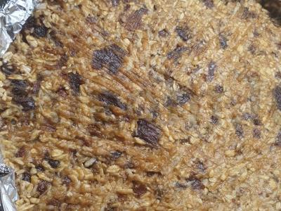 Grūdų batonėliai su džiovintais vaisiais Žingsnis 4