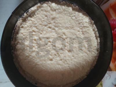 Birios karališkos varškės pyragas su vanilinu arbatai Žingsnis 4