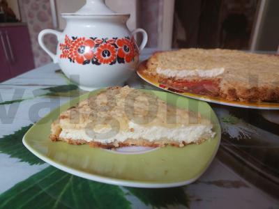 Birios karališkos varškės pyragas su vanilinu arbatai pagrindine nuotrauka