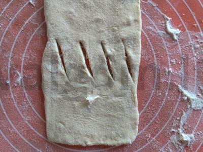 Prancūziška sluoksniuota tešla su papaja Žingsnis 2