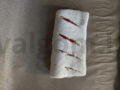 Prancūziška sluoksniuota tešla su papaja Žingsnis 5