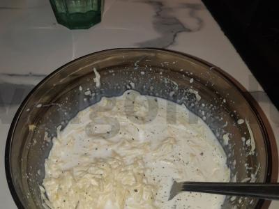 PP kotletai iš vištienos sūrio-grietinėlės padaže Žingsnis 3