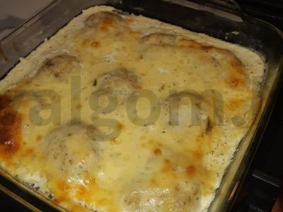 PP kotletai iš vištienos sūrio-grietinėlės padaže Žingsnis 5