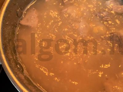 Sūrio sriuba su dešra Žingsnis 5