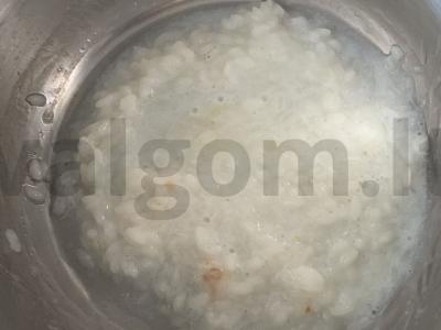 Ryžių košė su saldžiuoju pienu pusryčiams Žingsnis 3