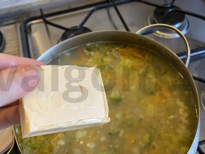 Brokolinių ir sūrio sriuba Žingsnis 7