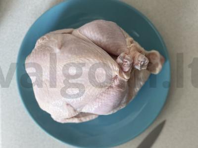 Vištiena greitai Žingsnis 1