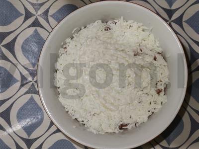 Krabų mėsos salotos Žingsnis 6