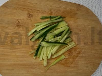 Salotas „Bowl su krevetėmis“ Žingsnis 2