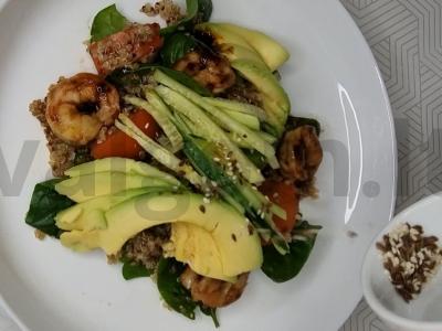 Salotas „Bowl su krevetėmis“ Žingsnis 4