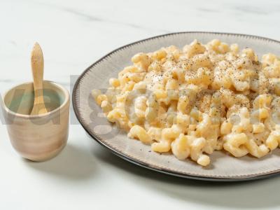 Makaronai su sūriu ir kiaušiniu Žingsnis 7