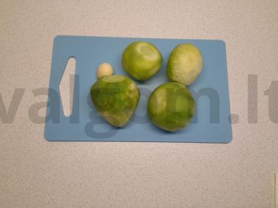 Fermentuota ridikėliai Žingsnis 1