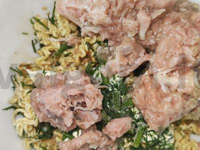 Greito paruošimo makaronų ir kiaulienos troškinio sriuba Žingsnis 3