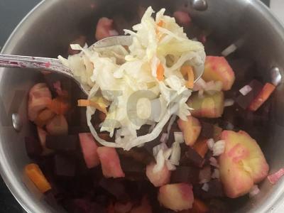 Vinegretas pasninkui Žingsnis 7