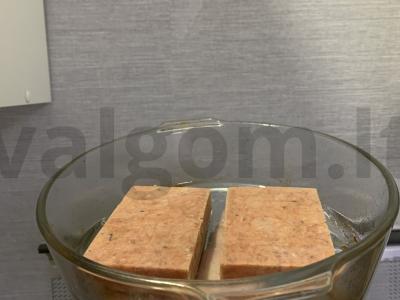 Keptas žuvies faršas su makaronais Žingsnis 1