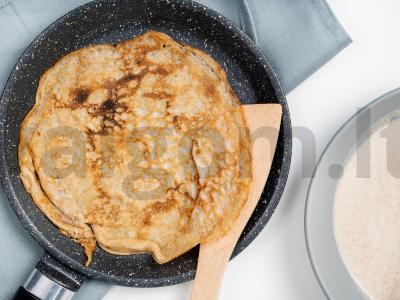 Vegetariški blynai su raugintu tešla Žingsnis 2