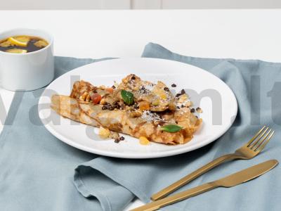 Vegetariški blynai su raugintu tešla pagrindine nuotrauka