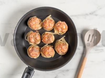 Nudų lizdai su faršu Žingsnis 4