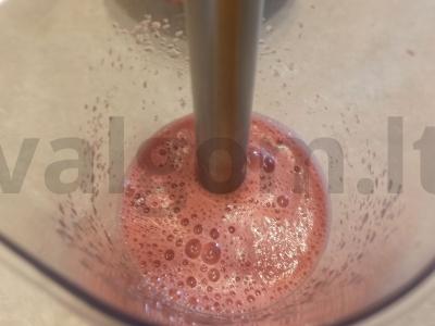 Dviejų sluoksnių arbūzų-granatų kokteilis Žingsnis 3