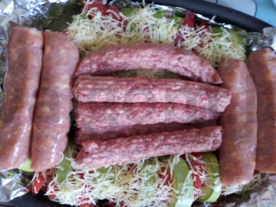 Grilio dešrelės su daržovėmis Žingsnis 4