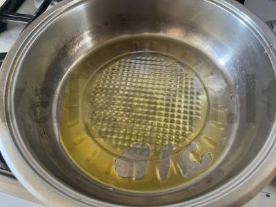 Ažūriniai blynai ant verdančio vandens su sviestu Žingsnis 6