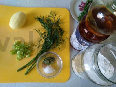 Mantai su bulvėmis Žingsnis 1