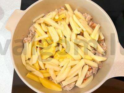 Daržovių troškinys su mėsa sojų padaže Žingsnis 2