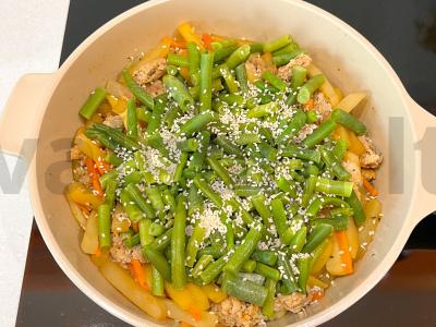 Daržovių troškinys su mėsa sojų padaže Žingsnis 5