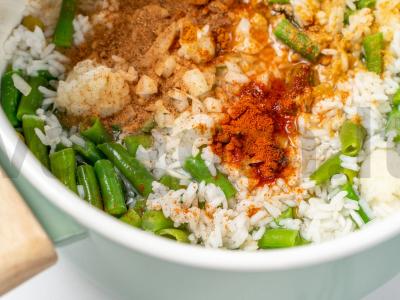 Ryžiai su šaldytais daržovėmis masalos padaže Žingsnis 2