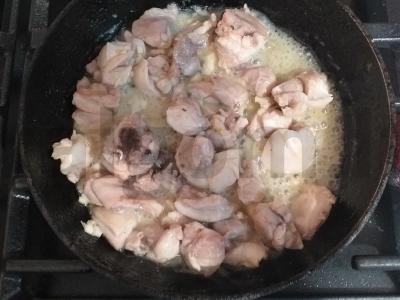 Funchosa su vištiena, meksikietiška mišraine ir sezamu Žingsnis 1