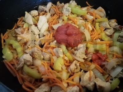 Kalakutiena su ryžiais ir daržovėmis Žingsnis 5