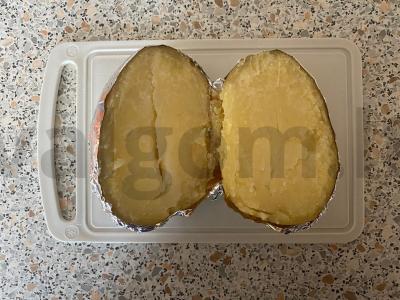 Keptas bulvės su sūriu „Mažytė bulvytė“ Žingsnis 3