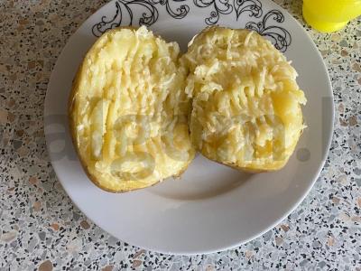 Keptas bulvės su sūriu „Mažytė bulvytė“ Žingsnis 7