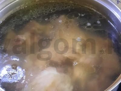 Šurpa iš kiaulienos su kaulais Žingsnis 4